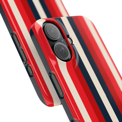 iPhone Case- Bold Red Stripes