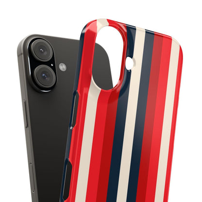 iPhone Case- Bold Red Stripes