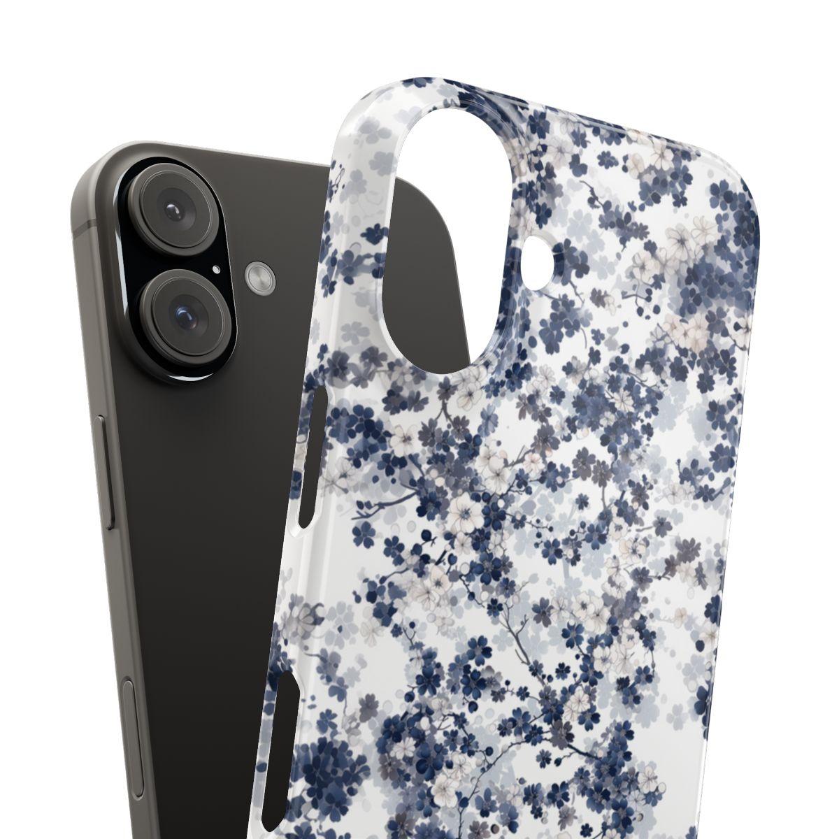 iPhone Case- White Blossom Pattern