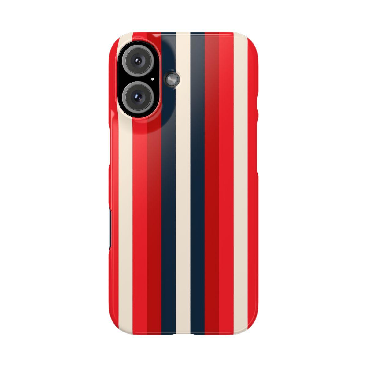 iPhone Case- Bold Red Stripes