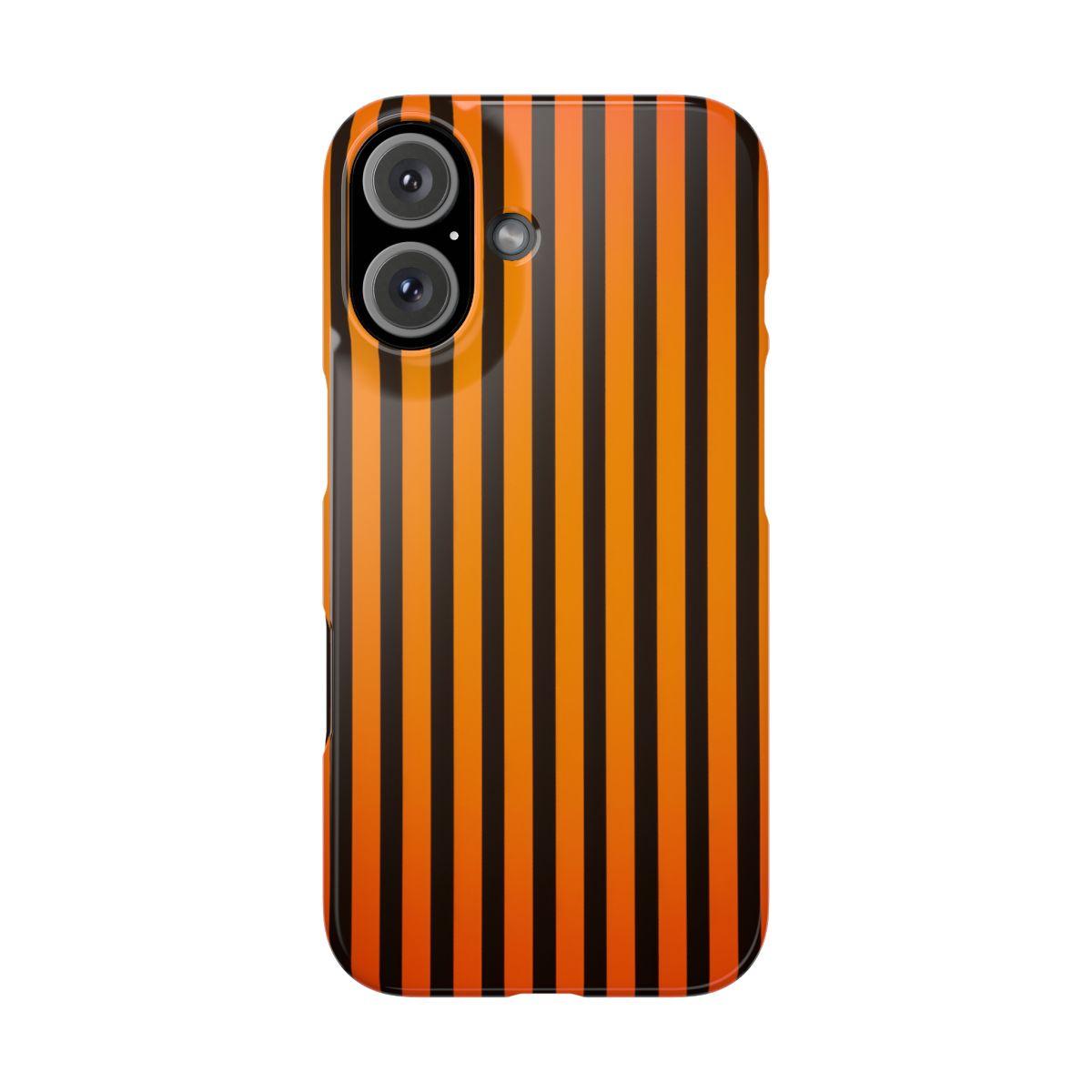 iPhone Case- Subtle Orange Stripes