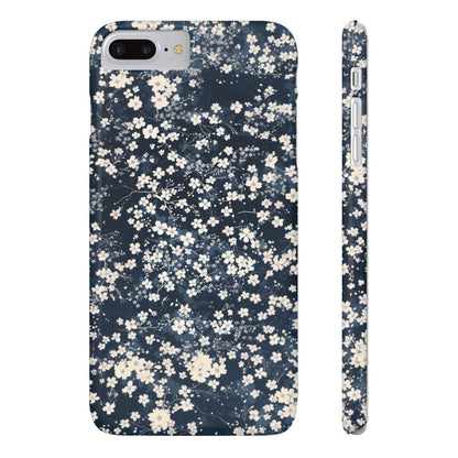 iPhone Case- Cherry Blossom Blue