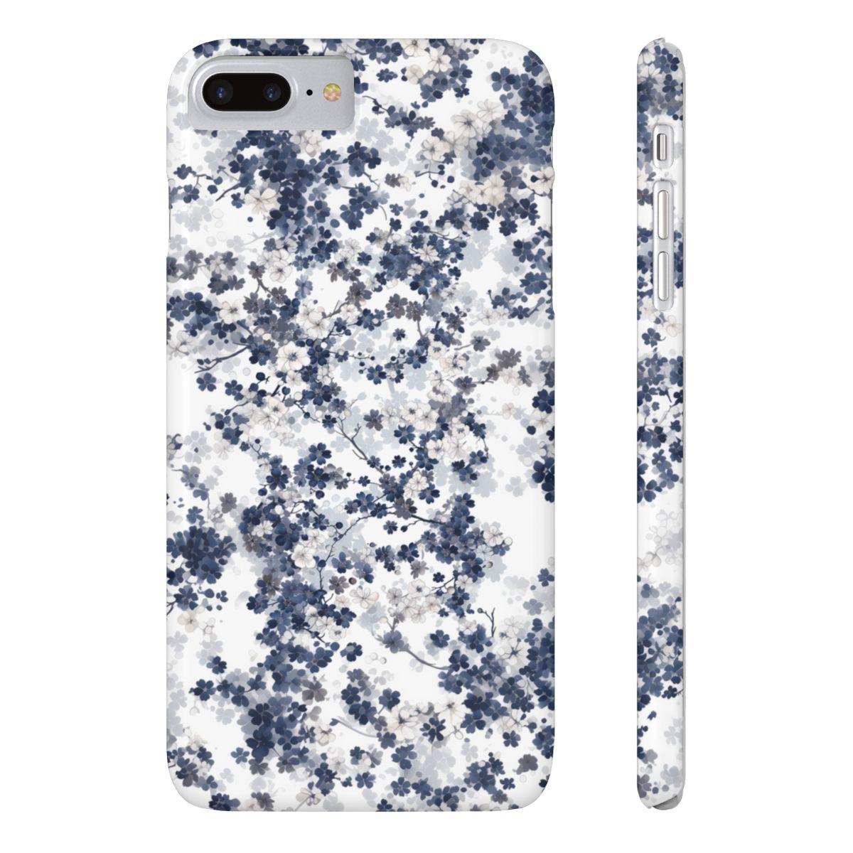 iPhone Case- White Blossom Pattern