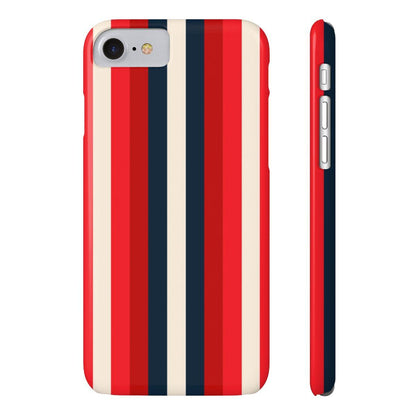 iPhone Case- Bold Red Stripes