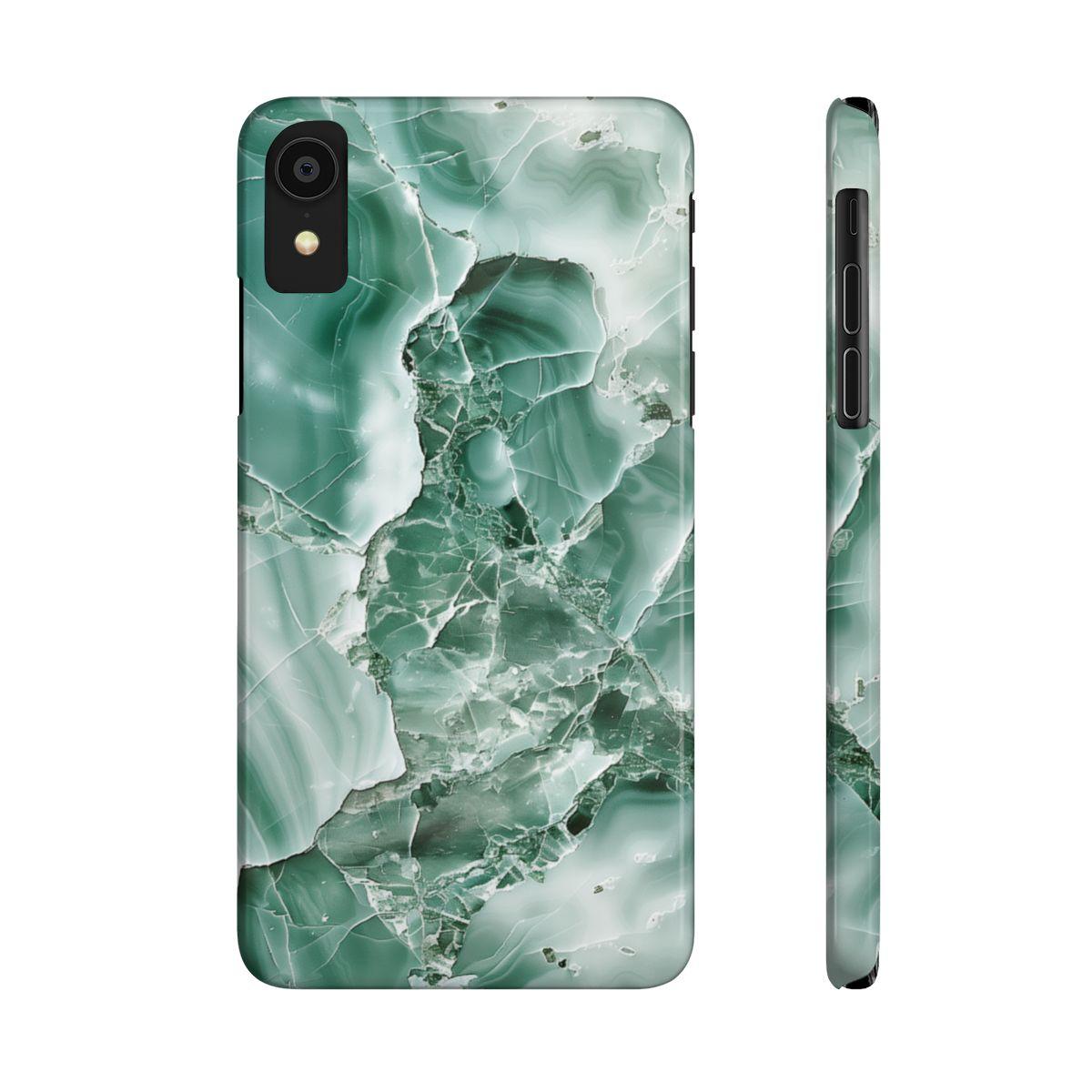 iPhone Case - Greenish Marble