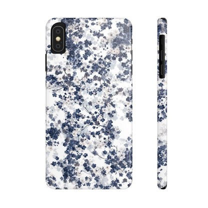 iPhone Case- White Blossom Pattern