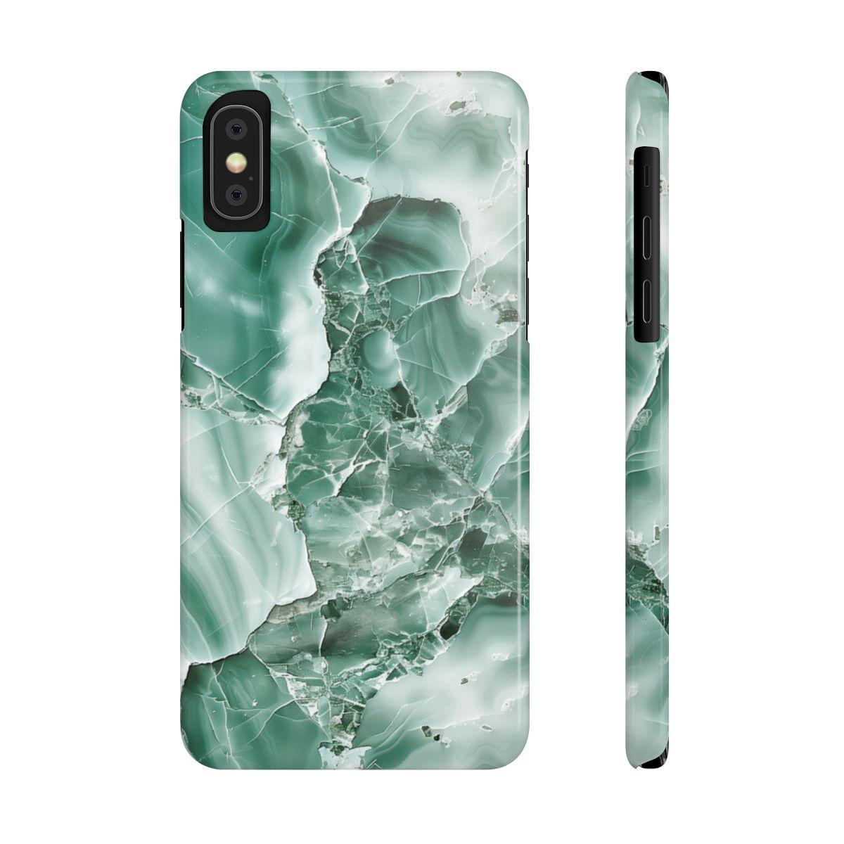 iPhone Case - Greenish Marble