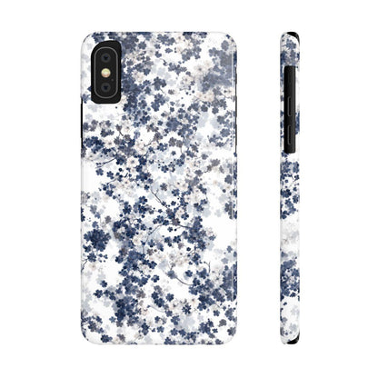 iPhone Case- White Blossom Pattern