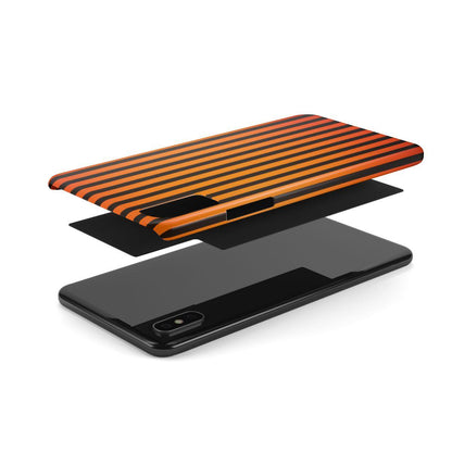 iPhone Case- Subtle Orange Stripes