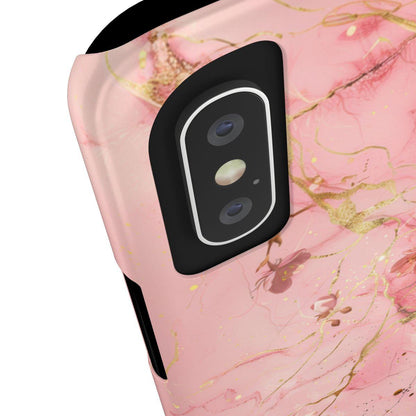 iPhone Case - Flower Pink Marble