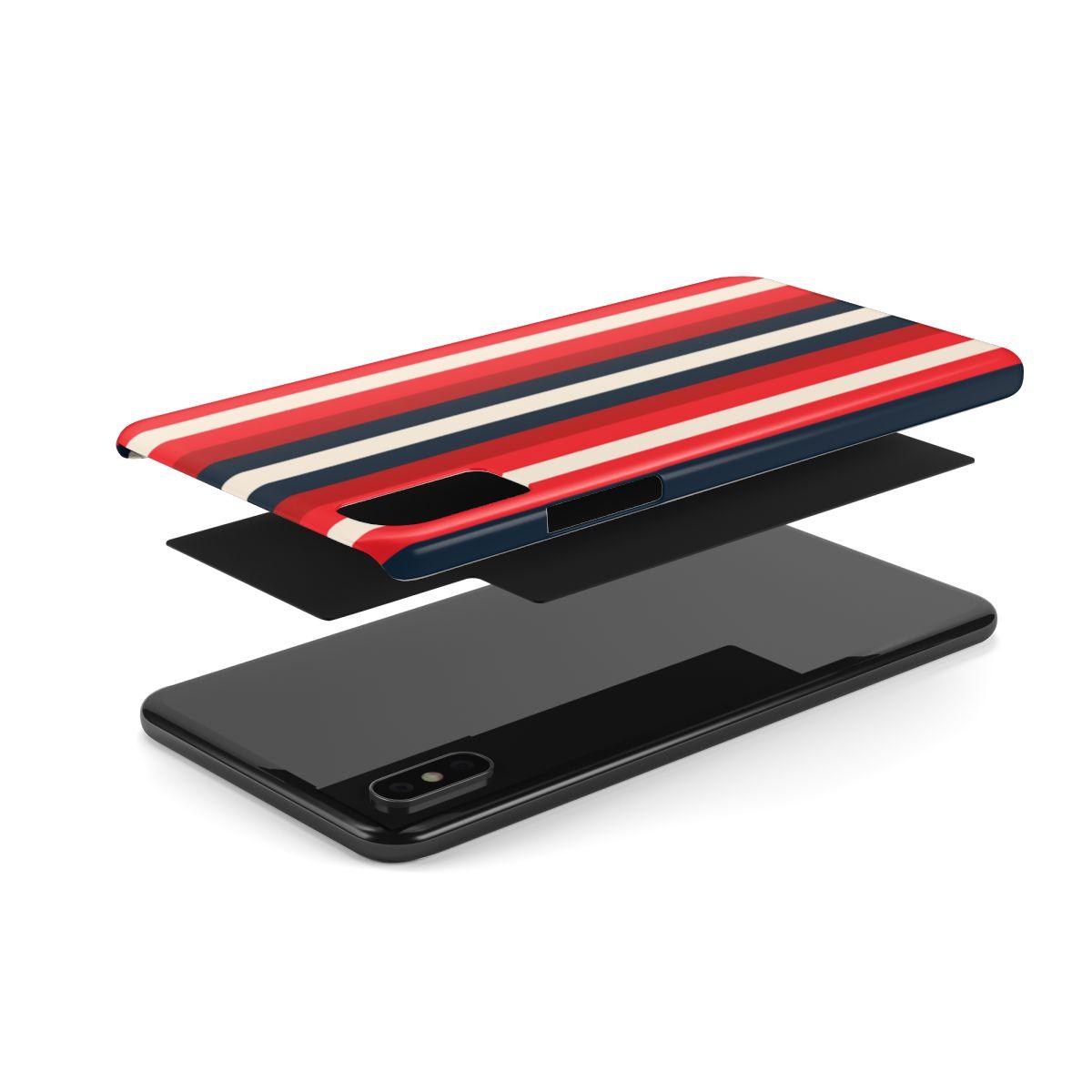 iPhone Case- Bold Red Stripes