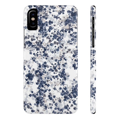 iPhone Case- White Blossom Pattern