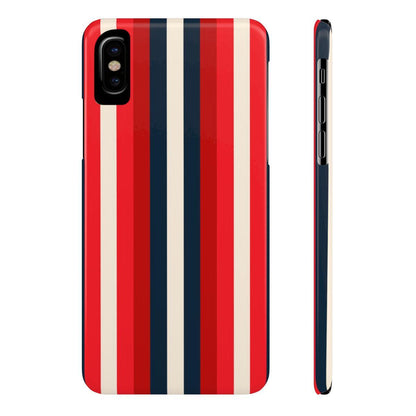 iPhone Case- Bold Red Stripes